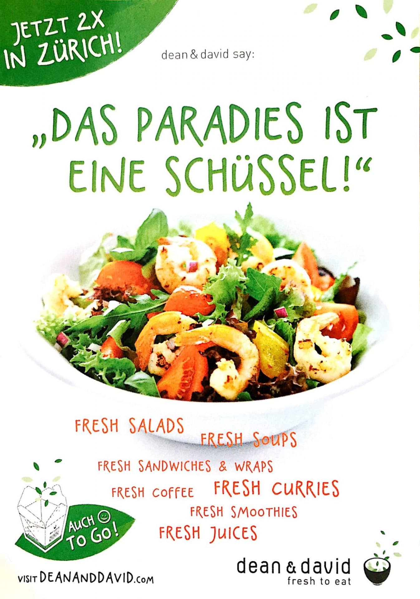 dean&david… oder das Paradies ist eine Schüssel